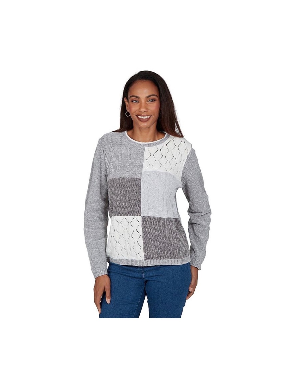 Soft & Comfy Chenille Colorblock Sweater